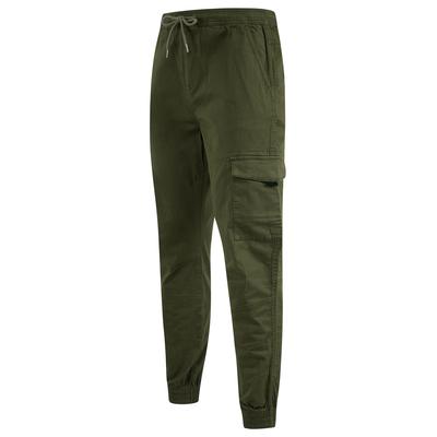 Trousers Lance Stretch Cotton Cuffed Multi-Pocket Cargo Jogger Pants in Grape Leaf / S/30 - Tokyo Laundry