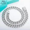 Anujewel d Farbe Moissan ite 16mm kubanische Kette Armband für Männer Luxus 925 Sterling Silber Hip Hop Schmuck für Männer edlen Schmuck