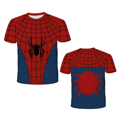 3-14Y Kids' T-shirt Loose Short Sleeve Summer Children's Marvel Casual T Shirts Soft Top Baby Boys