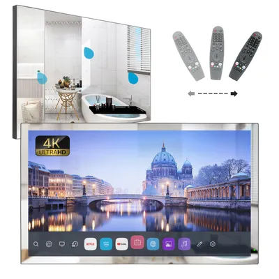 Soulaca 32 Inch Mirror TV for Bathroom webOS Dolby FHD Smart TV with Magic Remote, Voice Control,