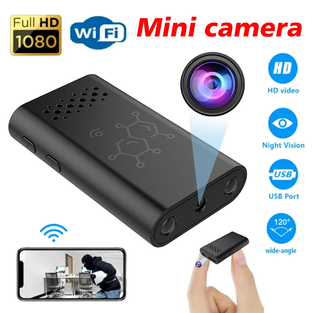 1080P HD Mini Caméra WIFI permission À Distance Caméscope Corps Cam IR-CUT Infrarouge Vision Nocturne Détection De Mouvement Caméra Ip Webcam