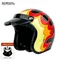 Casque de Moto Rétro Crown Prince Cruising pour Homme et Femme, Demi-Casque de Voiture Électrique,