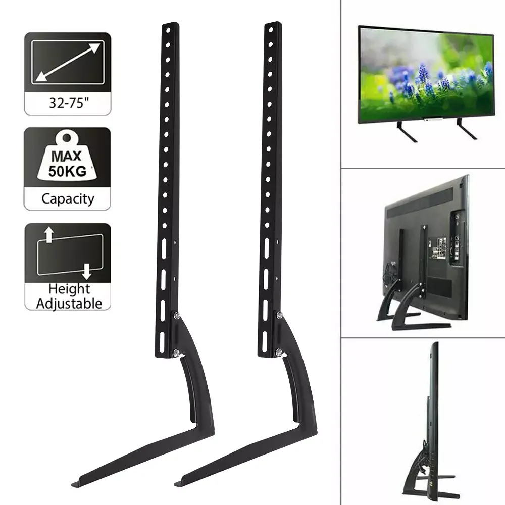 Support de télévision pour support TV LCD 32-75 pouces, cintre recommandé, support de moniteur réglable, support de télévision rapide