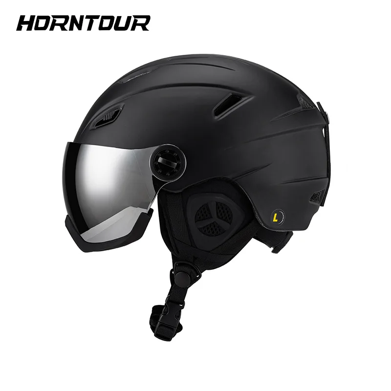 Horntour nouveau casque de Ski Anti-impact cyclisme Ski Snowboard casque de Sport avec lunettes Anti-buée casque de sécurité pour Sports de plein air pour adultes