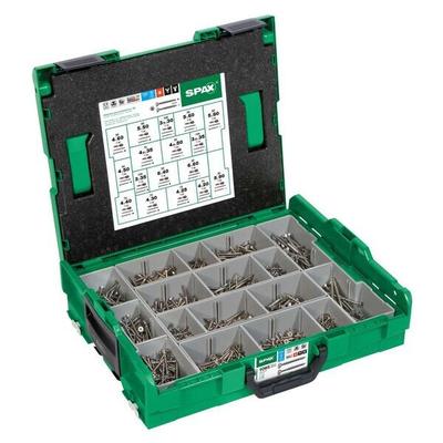 SPAX Holzschrauben-Sortiment »L-BOXX Mini EDELSTAHL A2« 1070 Teile Image