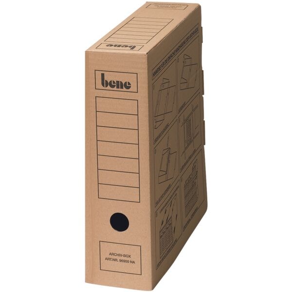 bene Archivboxen 8 x 29 x 33 cm braun - 20 Stück braun, 8x33x29 cm