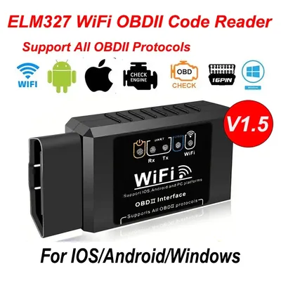 Popular ELM327 WiFi OBD2 Code Reader Scanner V1.5 Car Diagnostic Tools Car Fault Detector For