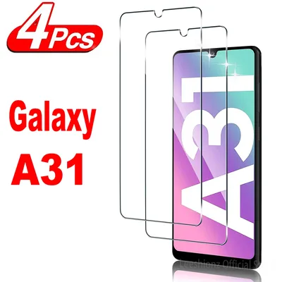 2/4Pcs Screen Protector Glass For Samsung Galaxy A31 Tempered Glass Film
