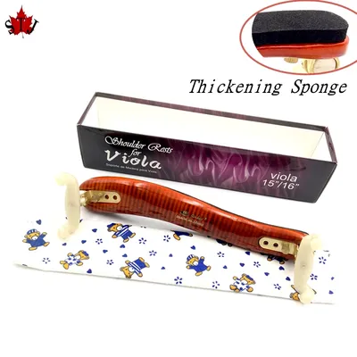 1pcs High quality adjustable 15''-16'' viola maple Shoulder Rest Support with Clean cloth ,viola