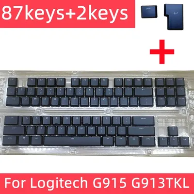 A full set G915 TKL 87 Key Caps Black Keycaps for Logitech G813 G913 G815 G915 TKL Keyboard