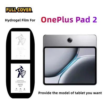 2pcs Matte Hydrogel Film For OnePlus Pad 2 HD Screen Protector For OnePlus Pad 2 Frosted Protective Film Protector Clear