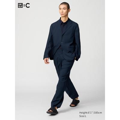 Uniqlo - Airsense Pleated Trousers - Navy