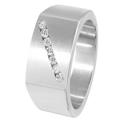 Lucardi Ringe Stahl - silbern 63mm Herren Image