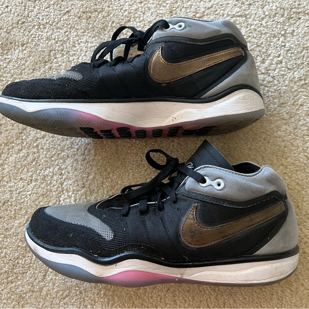 Nike Shoes | $170 Nike Air Zoom Gt Hustle 2 Basketball Game Shoes Men Sneakers Max Jordan | Color: Black/Gray | Size: 11