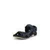 Outdoorsandale ECCO "Offroad", Herren, Gr. 45, schwarz (dunkelblau, schwarz), Nubukleder, sportlich, Schuhe, Sommerschuh, Klettschuh, Outdoorschuh, in Trekking-Optik