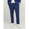 Anzughose "JPRSOLARIS TROUSER NOOS PLS", Herren, Gr. 68, N-Gr, blau (medieval blau), Web, Obermaterial: 59% Polyester, 24% Wolle, 16% Viskose, 1% Elasthan, JACK & JONES PLUSSIZE, unifarben, modisch, slim fit, Hosen