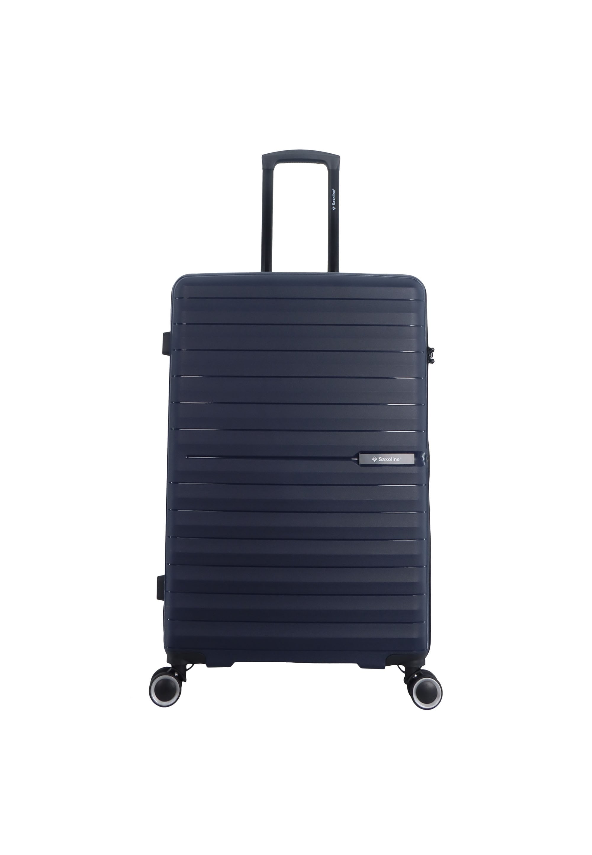 Koffer SAXOLINE "Fiesta", Gr. B/H/T: 51 x 77 x 30, blau (dunkelblau), Polypropylen, casual, Koffer, Gefertigt aus Polypropylen Image