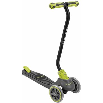 Dreiradscooter REBEL "Kickboard City Scooter RIDER", schwarz (grau, grün, schwarz), ScooterB:11cm L:52,5cm, transparent, B:11cm L:52,5cm