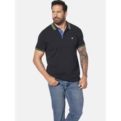 Poloshirt JAN VANDERSTORM "Poloshirt VOLKBERT", Herren, Gr. XXXL, schwarz, Obermaterial: 100% Baumwolle CO., casual, com