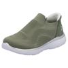 Slip-On Sneaker RIEKER SPORT "Ready2GO", Damen, Gr. 36, grün (schilfgrün), Textil, Lederimitat, unifarben, sportlich, Schuhe, Slipper, Halbschuh, Freizeitschuh mit MemoSoft-Innensohle