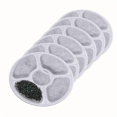 TEMU Herbstdeko Pet Water Fountain Replacement Carbon Filters, 6 Pcs Filters For 2l Flower Cat Founta Image