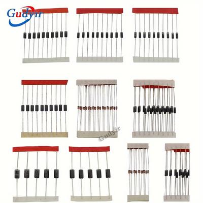 TEMU 120pcs Assorted Kit, 8 Values (1n4148, 1n4007, 1n5819, 1n5399, 1n5408, 1n5822, Fr107, Fr207), Industrial & Scientific Robotics Accessories, No Power, No Battery, No Electronic Parts Or