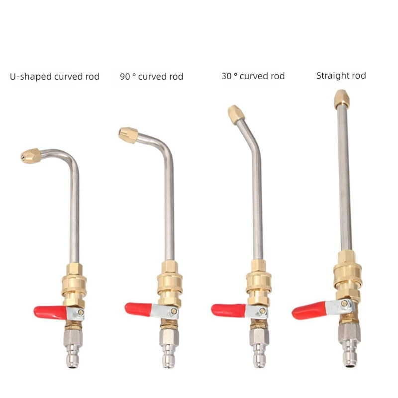 Hochdruck Auto Waschmaschine Verlängerung Zauberstab 1/4 Zoll Metall Jet Lanze mit Schnell Düse Spitze für G1/4 Auto Waschmaschine Image