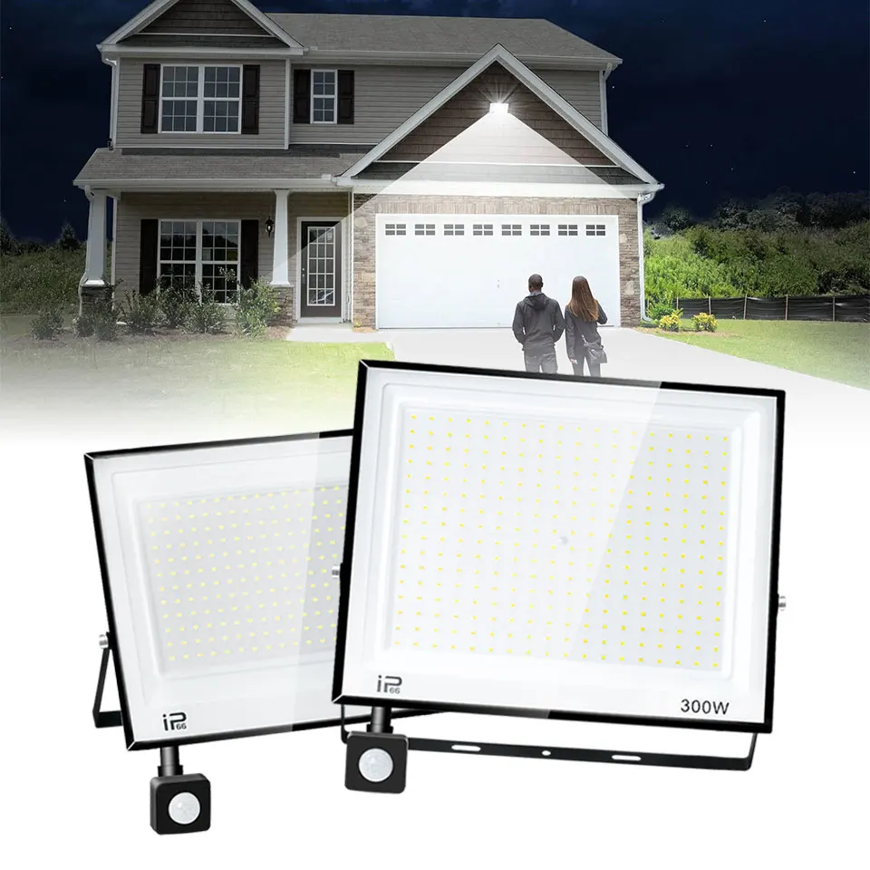 LED PIR Motion Sensor Flutlicht Outdoor 20W 30W 50W 100W 150W 200W AC220V110V Wasserdichte Outdoor projektor Scheinwerfer Für Garten