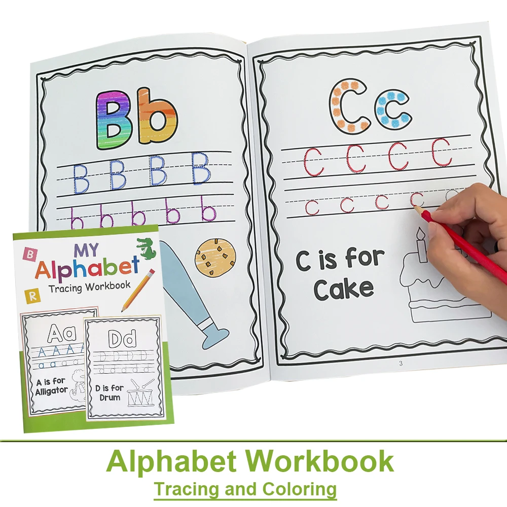 Buchstaben A-Z Alphabet Tracing Praxis Arbeitsbuch Vorschule Kindergarten Buchstaben Schreiben Malbuch Montessori Image
