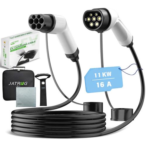 Ladekabel für Elektrofahrzeuge, 11 kW, 12 m, 16 a, dreiphasiges Verlängerungskabel für