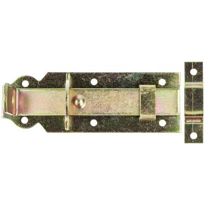 MASTERPROOF PROFESSIONAL Schlossriegel 140 mm, gerade mit flachem Griff und Schlaufe, Stahl gelb Image