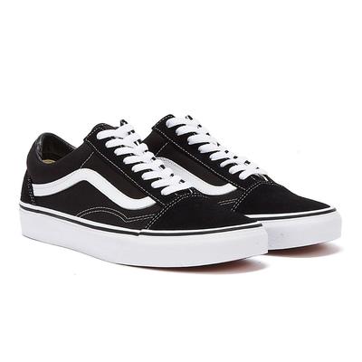 Vans Old Skool Herren Schwarz Segeltuch Turnschuhe