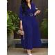 Women's Maxi Dress Corset Dress Work Dress Semi Formal Vacation Daily Regular Fit Plain Sleeveless Lapel White Red Dark Blue Summer