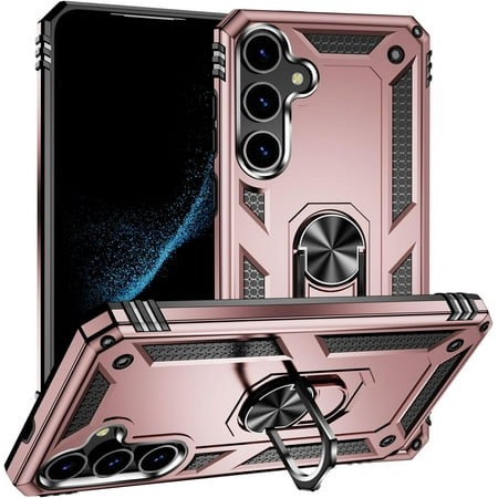 REQO Compatible with Samsung Galaxy S24+ Case Cover Magnetic Car Mount Bracket Shell Compatible with Samsung Galaxy S24 Plus SM-S926B/DS SM-S926U1 SM-S926W SM-S926N SM-S926E Case