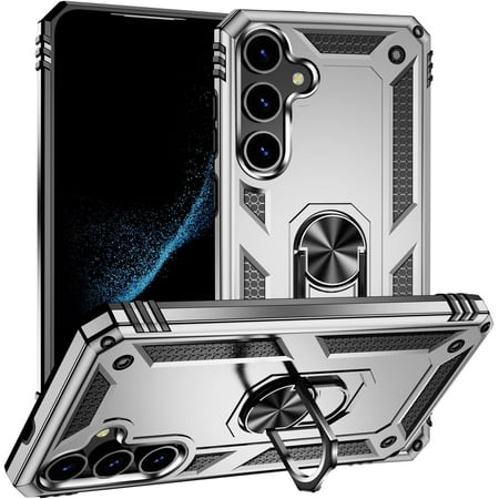 REQO Compatible with Samsung Galaxy S24+ Case Cover Magnetic Car Mount Bracket Shell Compatible with Samsung Galaxy S24 Plus SM-S926B/DS SM-S926U1 SM-S926W SM-S926N SM-S926E Case