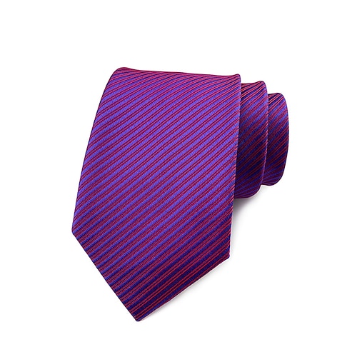 Gestreifte Krawatte aus Satin für Herren, verschiedene Farben für unterschiedliche Kombinationsbedürfnisse, geeignet für Business, Hochzeit und formelle Anlässe, elegante und modische Krawatte Image