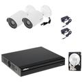 Kit Videosorveglianza Dahua 5 Mpx 2 Telecamere P2p Cloud Hd 2 Tb
