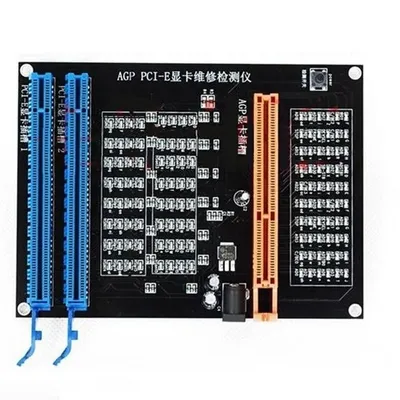 AGP PCI-E X16 Dual-Purpose Socket Tester Display Image Video Card Checker Tester Graphics Card