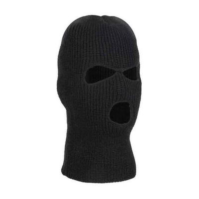 Thermo Men's 3-Hole Face Mask - Black One Size Fits Most