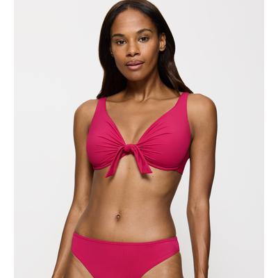 Bügel-Bikini-Top TRIUMPH "Summer Twist W", Damen, Gr. 46, Cup B, lila (berry), Obermaterial: 77% Polyamid, 23% Elasthan, elegant, Bikini-Oberteile, mit tiefem Ausschnitt Image