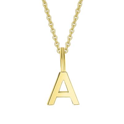 Ketten-Anhänger ONE ELEMENT "Buchstaben Anhänger aus 333 Gelbgold", gold, Schmuckanhänger, Damen, Buchstabe A im Setmit Halskette, Gelbgold 333-Gold, Gelbgold 333, Gold, das perfekte Geburtstagsgeschenk für Frau und Mann Image