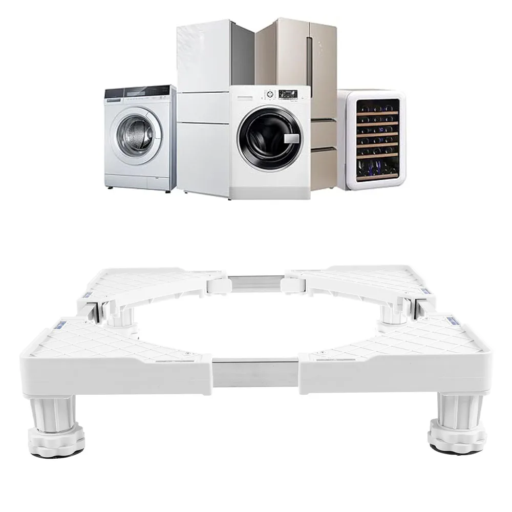 Washing Machine Stand Movable Appliance Stand Anti Vibration Feet Pads Laundry Pedestal Washing Machine Base Furniture Pad