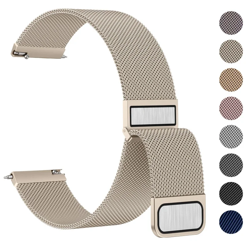 Milanaise-Loop-Band für Samsung Galaxy Watch 7-FE-6-5-4-Classic 20 mm 22 mm Metall-Magnetarmband Huawei Watch GT 5-4-3-2 Image