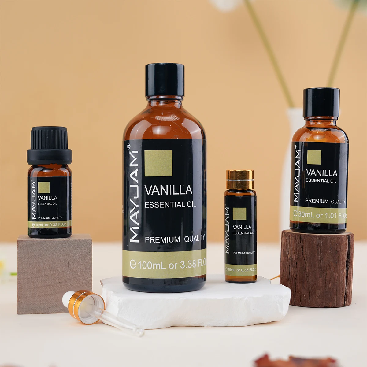 MAYJAM 1 Stück aromatische ätherische Öle, Vanilleduft für Aromatherapie, Luftbefeuchter, Diffusor, Brenner, Seifen, Kerze, Lufterfrischer Image