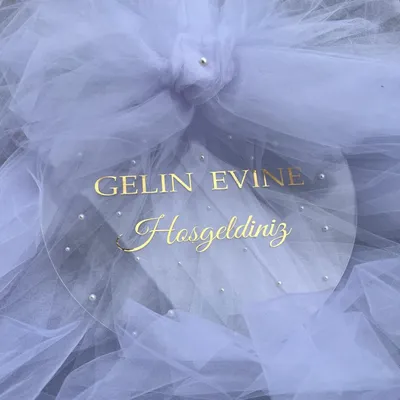 Personalisierter Vinyl-Aufkleber, Goldfolie, individueller Text, Mäd, Acryl-Spiegel-Dekor, Evine Hoşgeldiniz-Aufkleber für Spiegel, Hochzeitsdekoration Image