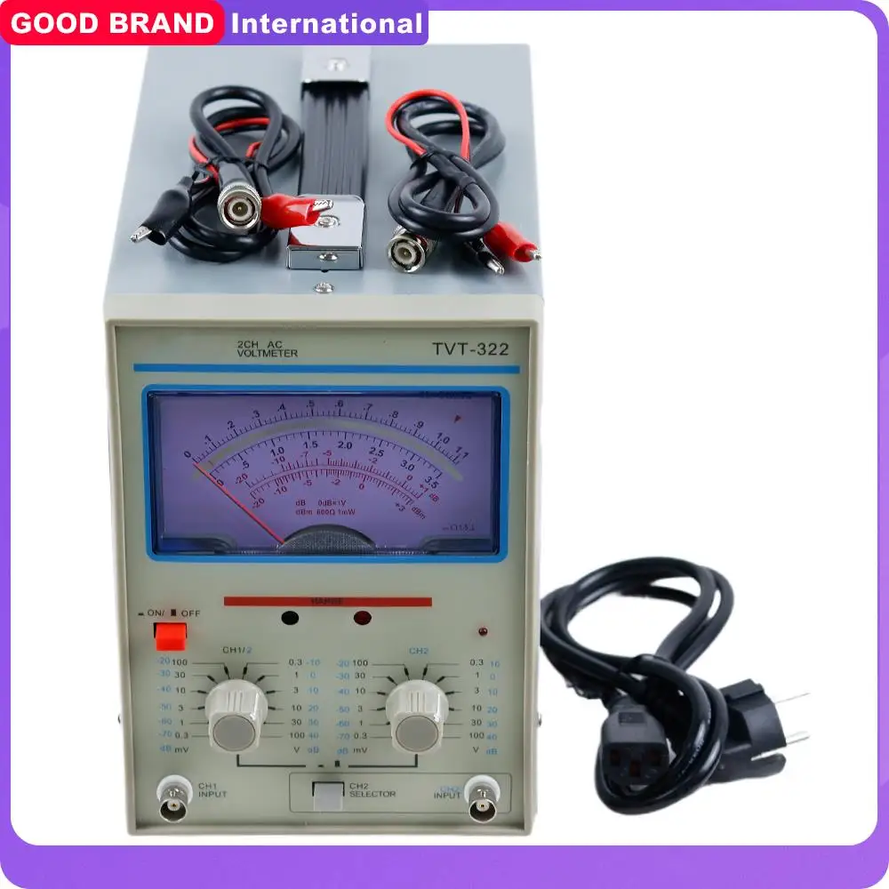 TVT-322 Zweikanal-Milivoltmeter, Doppelnadel-Millivoltmeter, neues Design, hochwertige Zeiger-Spannungsmessgeräte Image