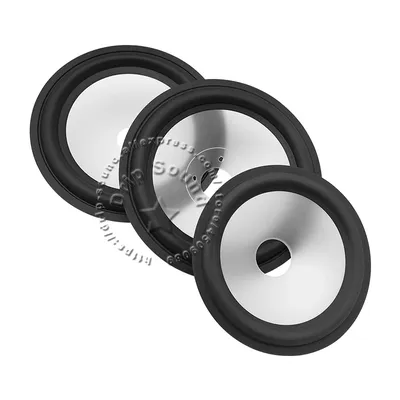 2 Stück 5"/6,5" Zoll Lautsprecher Gummikante Drup PP Kegelbecken Vibrationsmembran Woofer Reparatur Image