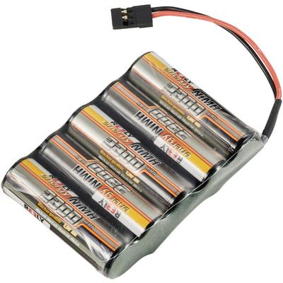 Modellbau-Akkupack (NiMh) 6 v 2300 mAh Zellen-Zahl: 5 Mignon (aa) Side-by-Side JR-Buchse - Reely Image