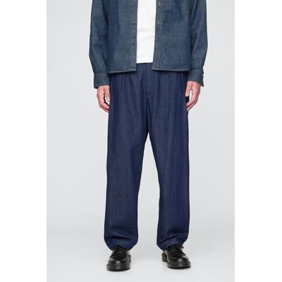 Gap Mens Grey UltraSoft Denim Herringbone Trousers - Grey