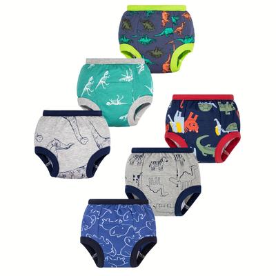 TEMU 6 Pack Potty Training Pants For Baby Boys' 100% Cotton Waterproof Training Underwear